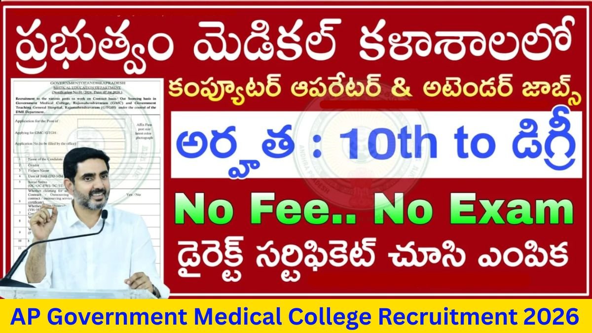 AP Government Medical College Recruitment